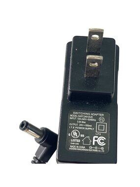 Switching Adapter SAPC24012US 24V 500mA Power Supply Black 60-Inch Cable 20d